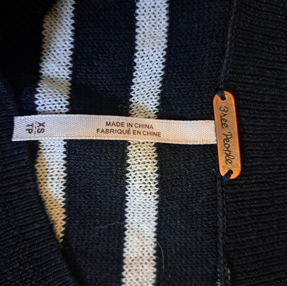 Free People Stipped Sweater - Picture 3 of 3